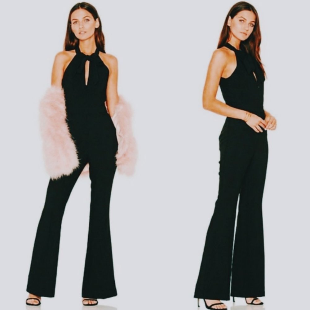 NWT Line & Dot Freya Halter Tie Neck Jumpsuit